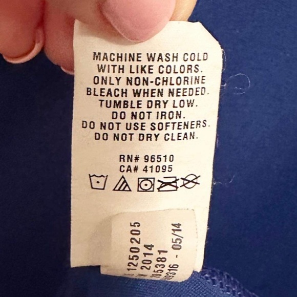 Under Armour Running Pullover Half Zip Jacket Royal Blue Semi-fitted Heat Gear - Picture 6 of 9